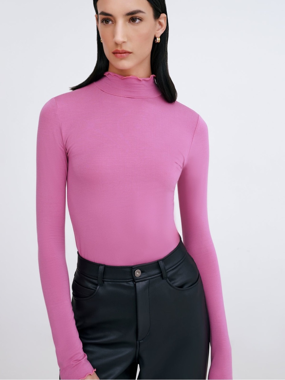 Marcella NYC Forsythe fringe mock neck